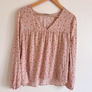 Madewell cottagecore long sleeve blouse